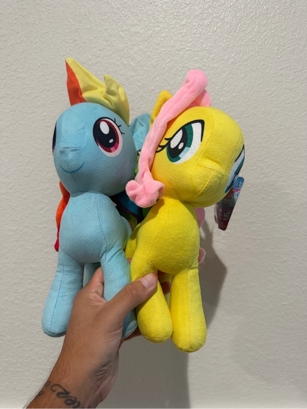 My little ponies plushies 10” x2